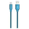 GreyLime Braided USB-A / USB-C Cable - 1m - Blue