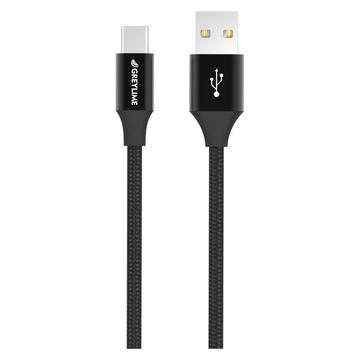 GreyLime Braided USB-A / USB-C Cable - 1m