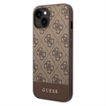 Guess 4G Stripe iPhone 13 Pro Hybrid Case - Brown