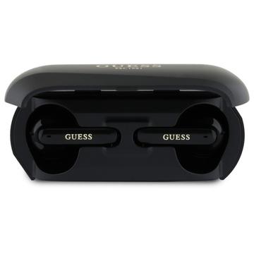 Guess Elongated Metallic Printed Logo Wireless Headphones with Charging Case