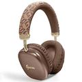 Guess G Cube Metallic Script Logo On-Ear Wireless Headphones - Brown