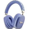 Guess G Cube Metallic Script Logo On-Ear Wireless Headphones - Purple