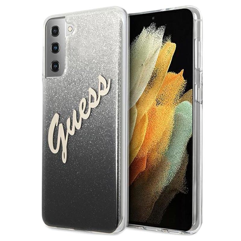 Guess Glitter Gradient Script Samsung Galaxy S21 5g Case