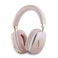 Guess Saffiano Triangle Logo Over-Ear Wireless Headphones - Pink