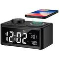 H7 Multifunctional Alarm Clock / Bluetooth Speaker with USB/Wireless Charging - Black