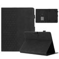 Honeycomb Patterned Universal Tablet Case with Card Slots - 10" - Black