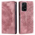 Honor 200 Lite Mandala Series Wallet Case - Rose Gold