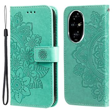 Honor 200 Pro Mandala Series Wallet Case - Green