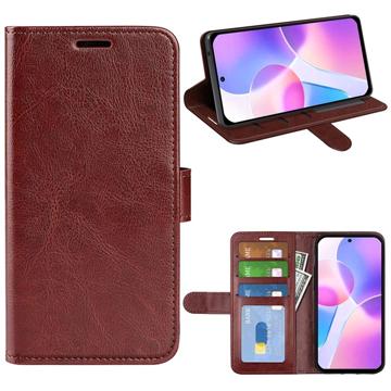 Honor X40i Wallet Case with Magnetic Closure - Brown