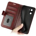 Honor X40i Wallet Case with Magnetic Closure - Brown