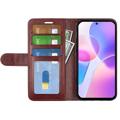 Honor X40i Wallet Case with Magnetic Closure - Brown