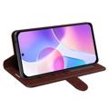 Honor X40i Wallet Case with Magnetic Closure - Brown