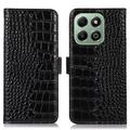 Honor X6b Crocodile Series Wallet Leather Case with RFID