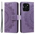 Honor X6b Mandala Series Wallet Case - Purple