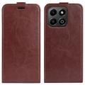 Honor X6b Vertical Flip Case with Card Slot - Brown