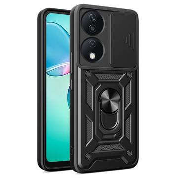 Honor X7b/90 Smart Rotary Ring Hybrid Case with Camera Shield