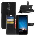 Huawei Mate 10 Lite Wallet Case with Magnetic Closure - Black