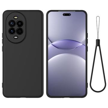 Huawei Nova 13 Pro Liquid Silicone Case with Hand Strap