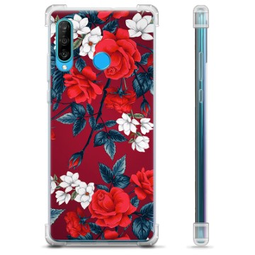 Huawei P30 Lite Hybrid Case - Vintage Flowers