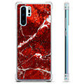 Huawei P30 Pro Hybrid Case - Red Marble