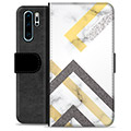 Huawei P30 Pro Premium Wallet Case - Abstract Marble