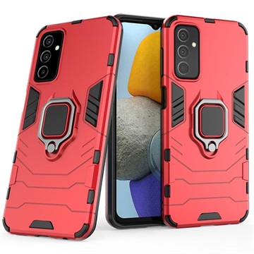 Samsung Galaxy M23/F23 Hybrid Case with Ring Holder - Red