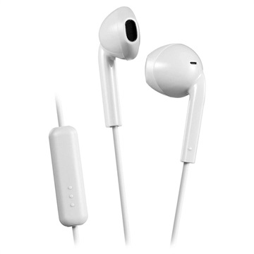 JVC HA-F17M Wired Smartphone Earphones with Microphone - 3.5mm - White