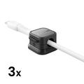 Joyroom JR-ZS368 Magnetic Cable Organizer - 3 Pcs. - Black