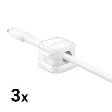 Joyroom JR-ZS368 Magnetic Cable Organizer - 3 Pcs. - White