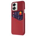 KSQ OnePlus Nord 2T Case with Card Pocket - Red