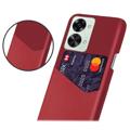 KSQ OnePlus Nord 2T Case with Card Pocket - Red