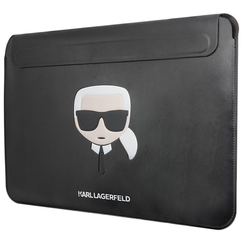 Laptop bag KARL LAGERFELD Sleeve Saffiano Monogram Ikonik KLCS14SAKHPKG 14  inches silver