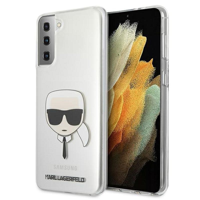 Karl Lagerfeld Karl's Head Samsung Galaxy S21+ 5G Case - Transparent