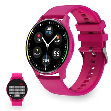 Ksix Core AMOLED Smartwatch w. Sport/Health Modes - Fuscia