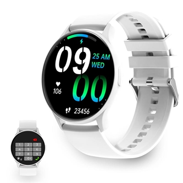 Ksix Core AMOLED Smartwatch w. Sport/Health Modes - White