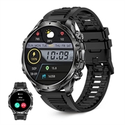 Ksix Venture Waterproof Smartwatch with Sport & Health Modes - IP68 - Black