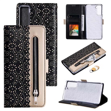 Lace Pattern Samsung Galaxy S21 5g Wallet Case