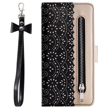 Lace Pattern iPhone 11 Pro Max Wallet Case