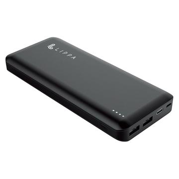 Lippa W Power Bank Mah X Usb A Usb C Black