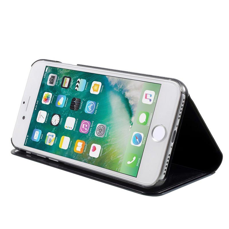 Geld rubber Iets Scheiden Luxury Series Mirror View iPhone 7 Plus / 8 Plus Flip Case