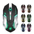 M10 Wireless Gaming Mouse - 2400 DPI, Rechargeable, 7-Color Backlight, Ergonomic Design