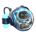 M60 Spaceship Shape AI Bluetooth Speaker with Alarm Clock - Dual RGB Lights, TF/FM Support