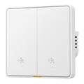 MG-KG126 Zigbee Radar Smart Switch / Human Sensor Wall Switch - 2 Gang, 1 Way - White