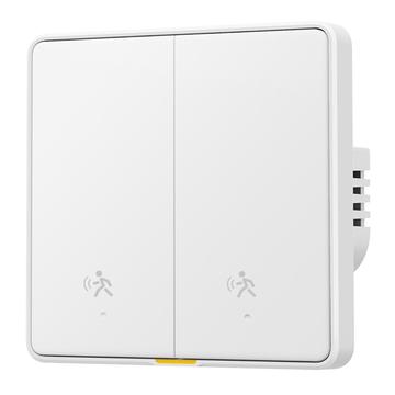 MG-KG126 Zigbee Radar Smart Switch / Human Sensor Wall Switch - 2 Gang, 1 Way - White