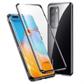 Huawei P40 Magnetic Case with Tempered Glass - Black