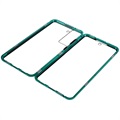 Samsung Galaxy S21 FE 5G Magnetic Case with Tempered Glass - Blue