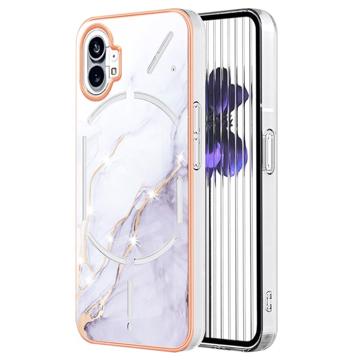 Marble Pattern Electroplated IMD Nothing Phone (1) TPU Case