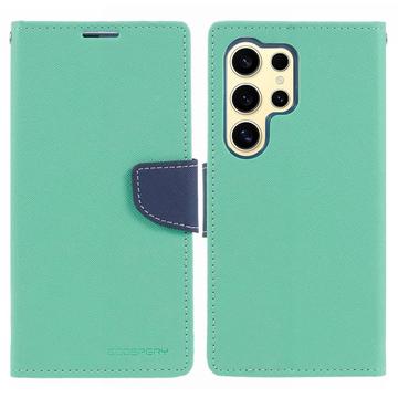 Mercury Goospery Fancy Diary Samsung Galaxy S24 Ultra Wallet Case - Cyan