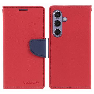 Mercury Goospery Fancy Diary Samsung Galaxy S24+ Wallet Case - Red