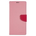 Mercury Goospery Fancy Diary iPhone 14 Pro Max Wallet Case - Pink